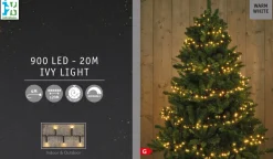 New Mini-Lichterkette Ivy 20 m mit 900 LEDs warmweiß Weihnachtsbaumbeleuchtung