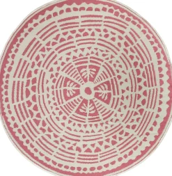 Discount Outdoor-Teppich Decor rund rosa D 180 cm Outdoor-Teppiche