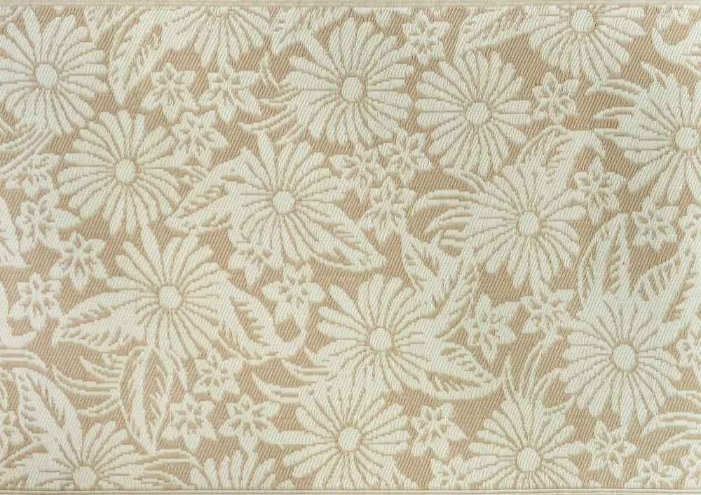 Sale Outdoor-Teppich Bloom beige 180 x 120 cm Outdoor-Teppiche