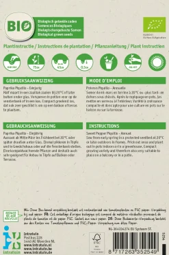 Hot Paprika (Capsicum annuum 'Piquillo') (BIO) Samen Gemüsesamen|Saatgut