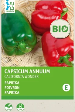 Discount Paprika (Capsucum annuum 'California Wonder') (BIO) Samen Gemüsesamen|Saatgut