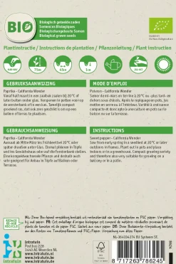 Discount Paprika (Capsucum annuum 'California Wonder') (BIO) Samen Gemüsesamen|Saatgut