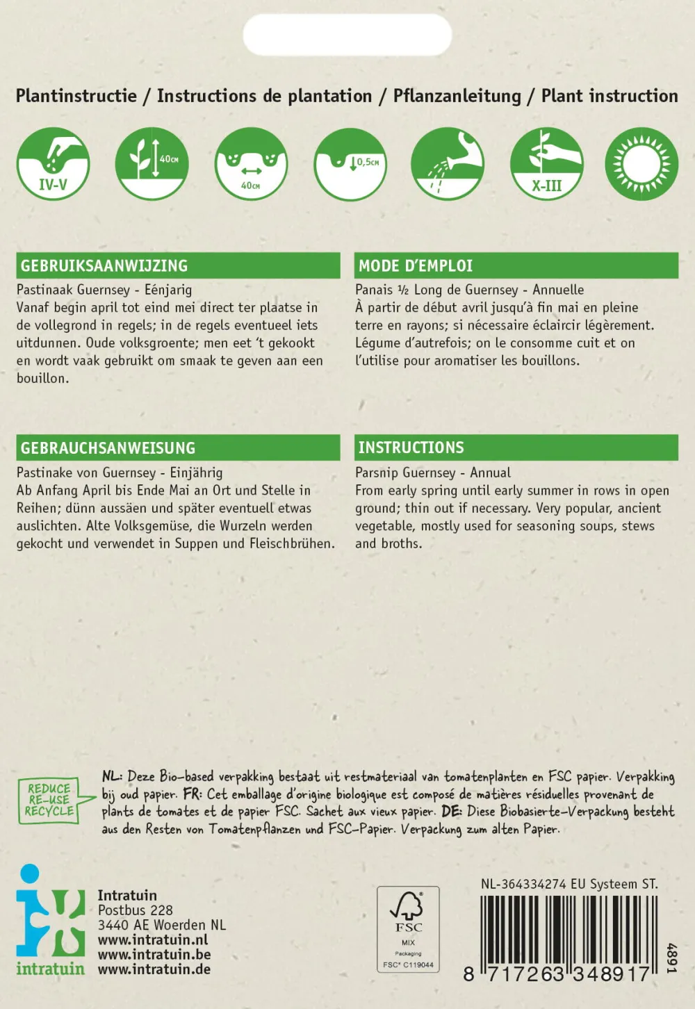 Discount Pastinake (Pastinaca sativa 'Von Guernsey') Samen Gemüsesamen|Saatgut