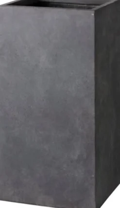 Hot Pflanzkübel Kubus hoch 40 x 40 x 80 cm anthrazit Blumentöpfe|Blumentöpfe & Pflanzgefäße