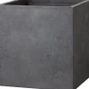 Online Pflanzkübel Kubus 44 x 44 x 38 cm anthrazit Blumentöpfe|Blumentöpfe & Pflanzgefäße