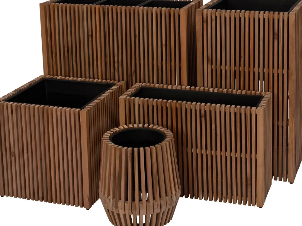 Sale Pflanzkübel Latten natur 51 x 51 x 90 cm Pflanzkübel|Blumentöpfe & Pflanzgefäße