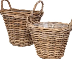 Outlet Pflanzkorb Antik natur D 25 H 19 cm Pflanzkörbe|Blumentöpfe & Pflanzgefäße