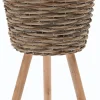 Discount Pflanzkorb auf Füßen Holz 27 x 27 x 45 cm Pflanzkörbe|Blumentöpfe & Pflanzgefäße