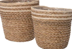 Discount Pflanzkorb Auke natur D 18 H 19 cm Pflanzkörbe|Pflanzkörbe