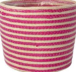 Pflanzkorb Elias natur/rosa D 19 H 14 cm Pflanzkörbe|Pflanzkörbe