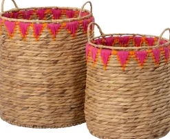 Best Pflanzkorb Maci naturell / rosa D 33 H 40 cm Aufbewahrung