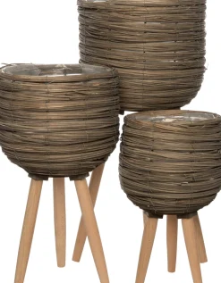 New Pflanzkorb mit Füßen D 30 H 59 cm Blumentöpfe|Blumentöpfe & Pflanzgefäße