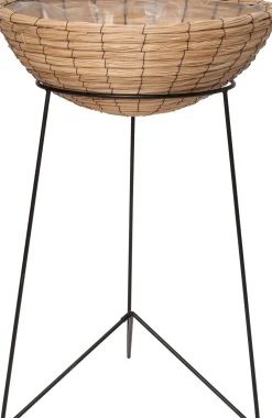 Hot Pflanzkorb mit Ständer Noor schwarz D 50 H 72 cm Pflanzkörbe|Pflanzkörbe