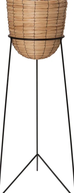 Discount Pflanzkorb mit Ständer Noor schwarz D 30 H 98 cm Pflanzkörbe|Pflanzkörbe