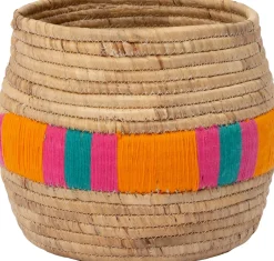 Clearance Pflanzkorb Moya naturell / orange D 30 H 26 cm Pflanzkörbe|Pflanzkörbe