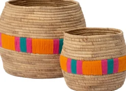 Clearance Pflanzkorb Moya naturell / orange D 30 H 26 cm Pflanzkörbe|Pflanzkörbe