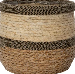 Best Pflanzkorb Seven naturell / schwarz D 23 H 23 cm Pflanzkörbe|Pflanzkörbe