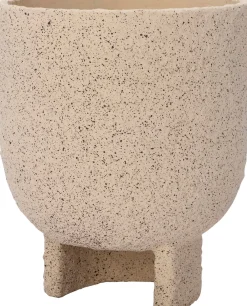 Online Pflanzschale mit Fuß Loan creme D 14 H 16,5 cm Blumentöpfe & Pflanzgefäße|Blumentöpfe