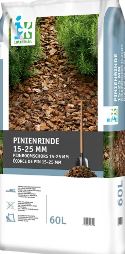 Clearance Pinienrinde mittel (15-25 mm) 60 l Rindenmulch & Kakaoschalen