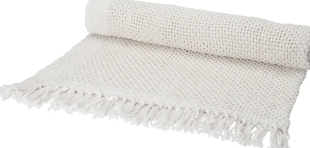 Discount plaid Ive weiß 130 x 170 cm Decken & Plaids