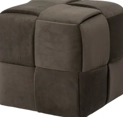 Clearance Pouf Boye donkerbraun 43 x 43 x 42 cm Poufs