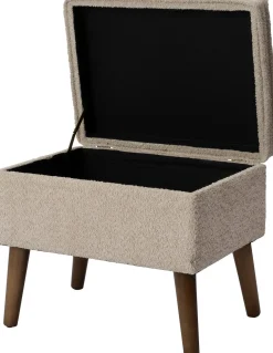 New Pouf Ned crème 105 x 40 x 46 cm Poufs