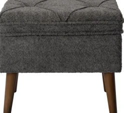 Sale Pouf Ned grau 48 x 36 x 40 cm Poufs