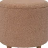 Outlet Pouf Onne met Stauraum hellrosa D 50 H 45 cm Poufs