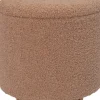 Pouf Onne met Stauraum hellrosa D 40 H 40 cm Poufs