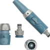 New Premium Gartenschlauch Anschlussset 4-teilig grau/blau Gießen & Bewässerung|Gartenspritzen & Gartenbrausen