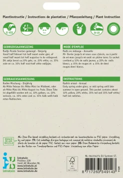 Outlet Radieschen rund gemischt (Raphanus sativus) Samen Gemüsesamen|Saatgut