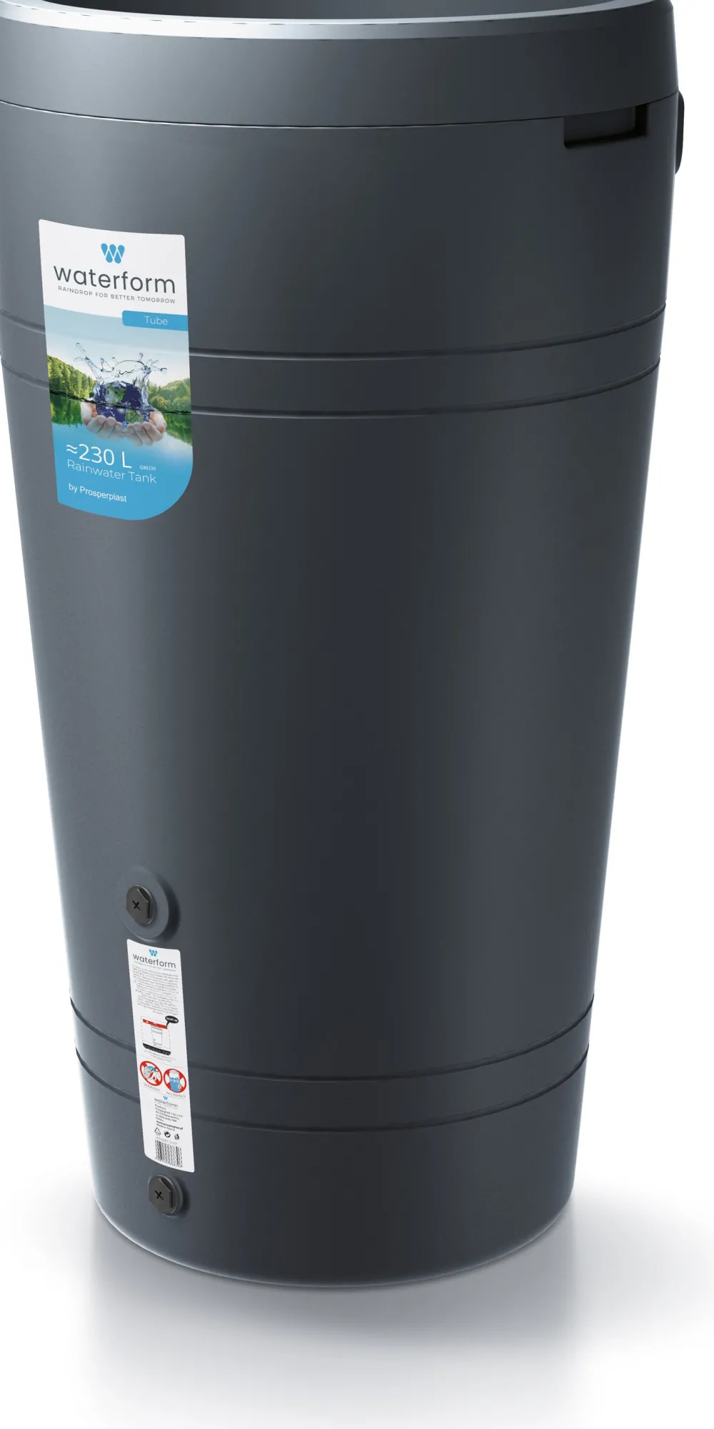 Discount Regentonne Tube 230 l anthrazit Gießen & Bewässerung|Regentonnen