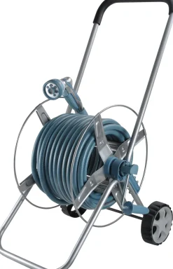 Sale Schlauchwagen Komplett-Set blau 25 m Gießen & Bewässerung|Gartenschläuche