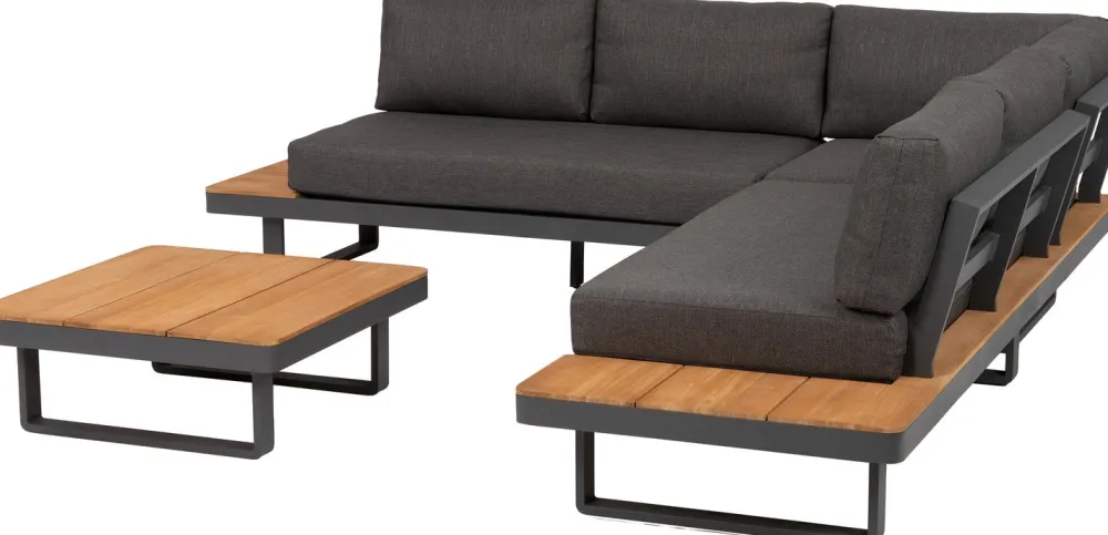 Discount 4-Sitzer Loungeset Thom Aluminium anthrazit Lounge-Sets|Lounge-Sets