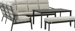 Hot 6-Sitzer Loungeset Marseille Aluminium anthrazit Lounge-Sets|Lounge-Sets