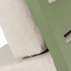 Outlet 4-Sitzer Loungeset Ecke Norma Aluminium grün Loungesofas|Loungesofas