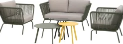 New 4-Sitzer Loungeset Iris grün Lounge-Sets|Lounge-Sets