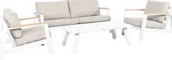 Hot 4-Sitzer Lounge-Set Clara weiß Lounge-Sets|Lounge-Sets