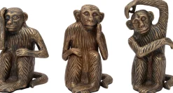Outlet Skulptur Affe Jip  gold 13 x 9 x 19 cm Dekofiguren & -Objekte