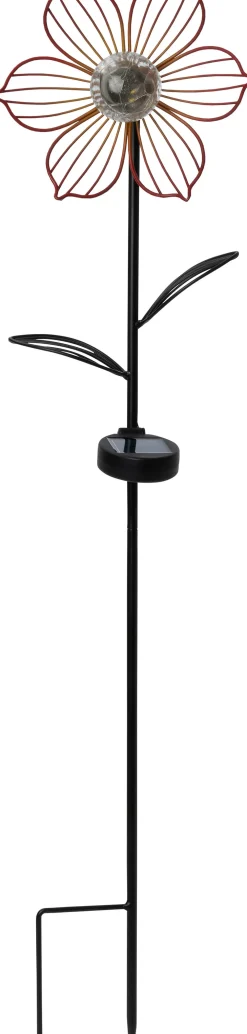 Clearance Solar Gartenstecker Lotus orange 23 x 11,5 x 101 cm Gartenstecker|Solar Gartenleuchten