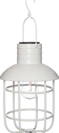 Outlet Solarleuchte 22 x 22 x 33 cm weiß Solar Gartenleuchten