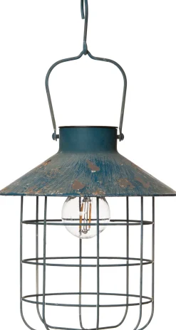 Hot Solarleuchte D 21 H 24 cm blau Solar Gartenleuchten|Außenleuchten Hängend