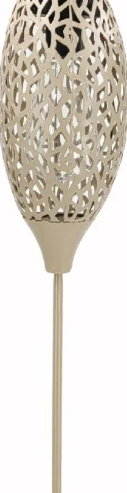 Online Solarleuchte Seoul beige D 11 H 94 cm Gartenstecker|Solar Gartenleuchten