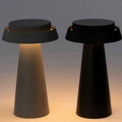 Discount Solar-Tischleuchte Pau grau D 14 H 23 cm Solar Gartenleuchten|Tischleuchten