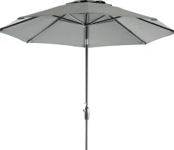 Hot Sonnenschirm Trinidad grau 80+ UV D 300 cm Sonnenschirme