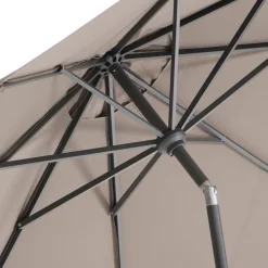 Outlet Sonnenschirm Trinidad taupe 80+ UV D 250 cm Sonnenschirme