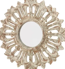 Online Spiegel weiß / grün D 60 cm Gartenspiegel