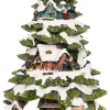 Best Tannenbaum mit Weihnachtsdorf beleuchtet D 28,5 H 36,5 cm Weihnachtshäuschen