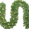Clearance Tannengirlande Winterberg  270 x D 30 cm mit LEDs warmweiß Weihnachts- & Tannengirlanden