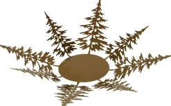 New Teelichthalter Weihnachtsbaum gold D 16,5 cm Teelichthalter